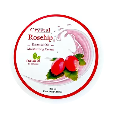 کرم مرطوب کننده دست و صورت و بدن رزهیپ 200 میلی لیتر کریستال